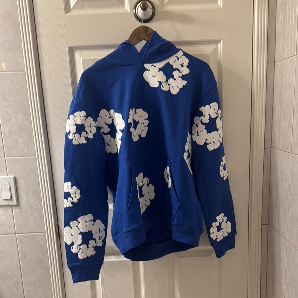 Blue denim tears hoodie L